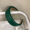 4cm green leather headband