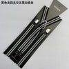 Black clip four clip cross black and white vertical bar 2.5cm width-100cm length