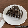 Dark coffee large pumpkin clip (suitable for more hair volume)