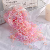 Children's hair rope disposable rubber band girl baby thickened strong pull constantly boxed middle hair ring does not hurt the hair rope