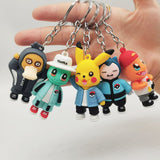 New cartoon elf baby key chain PVC bag pendant Pikachu Charmander Duck gift wholesale