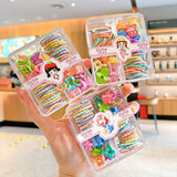 Girl's rubber band hairpin girl's head grabbing clip children's rubber band baby small does not hurt hair girl's hair clip hair accessories head rope
