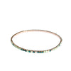 39 acrylic mixed diamonds - green (gold-plated)