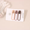 A4181-oval clip coffee color system / factory direct sales