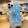 High shiny sequins - diamond bear - blue / iphone 7/8/se 2020