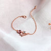 M1353【pink meteor shower bracelet】