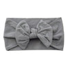 Gray cap with bow / 1-12 months head circumference 39-45cm