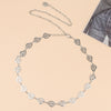 Leaves/silver / 110cm