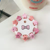 10 cards - small flower pink / plastic/resin