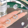 Internet celebrity broken silver earrings