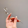 3#pearl fan-shaped silver