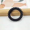 Frosted large telephone cord - black