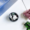 Crystal ball - snow cloud - black
