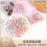 Children's rubber band baby thumb hair ring cute girl cartoon tie hair rubber band does not hurt hair elastic good head rope