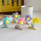 Cute three-dimensional flower moving small flower baby hairpin cute bangs clip broken hair edge clip girl student hairpin