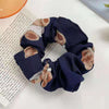 Navy blue bear [fabric]
