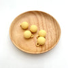 Rubber paint hanging beads - yellow