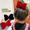 1#【red】bow hairpin