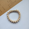 4#big wavy hair tie-off-white