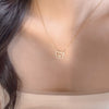 Bear diamond necklace
