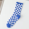 Blue checkerboard / one size fits all