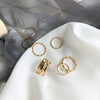 M1266【ring gold seven-piece set】 / adjustable opening