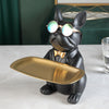 Black dog (with glasses)