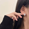 Dove egg earrings silver