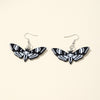 Df042-skull moth earrings