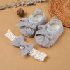 Xw005 gray + hair band / 12 yards inner length 10.5cm
