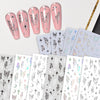Nail art stickers 2250 black and white