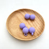 Rubber paint hanging beads - purple