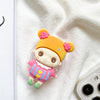 Transparent bracket-little cute baby-orange ball head