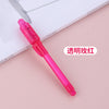Transparent rose red / round head