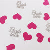 Silver bride to be+ rose red love confetti