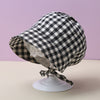 Plaid black cloth / 1-12 months head circumference 39-45cm