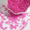 Glass bead color plating series 291# 8/o 3mm rose red ab 15g/bag about 500pcs