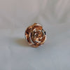 Rose gold rose brooch