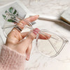 Transparent box / non-prescription flat mirror