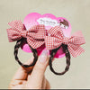 Braid hair clips - red plaid 2 packs