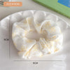 1# yellow flower large intestine hair ring