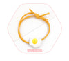 4# poached egg rubber band - yellow