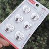 Heart-shaped stainless steel six packs / one card six pack cherry mixed color