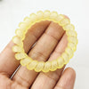 Frosted transparent telephone cord-yellow