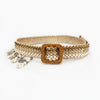 Webbing belt with seashells / 105cm