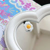 Poached egg barrettes