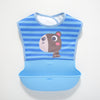 04 blue striped bear - blue pocket