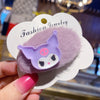 Kuromi purple oval barrette