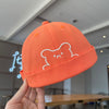 Positive little bear melon skin hat orange / 1 to 3 years old 47 to 50 cm