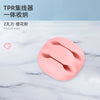 2 hole flat section - light pink